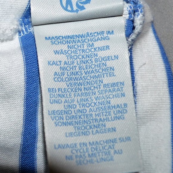 Boden Blackberry Striped Sleeveless Midi White & Blue Dress with Pockets Size 2 - Picture 10 of 12